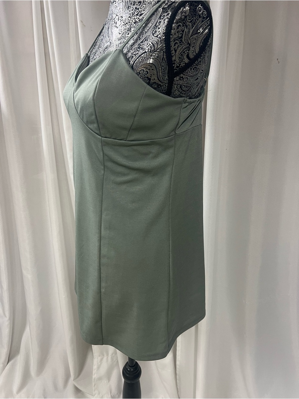 Kendall & Kylie sage green bustier mini dress-NWT - Picture 5 of 16